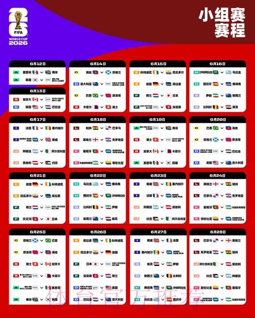 世界杯完整赛程哪里看